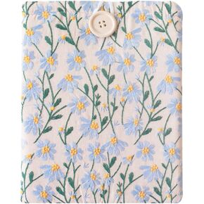 Embroidered Sleeve for Kindle Oasis, iPad mini A17, Kobo Libra Colour, Boox Go 7 - Padded Case for Small Tablets & E-Readers, Handcrafted - Multiple Colors in Kuwait
