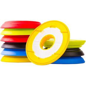 10Pcs 5.9CM Multi-Color Round Silicone Fishing Line Storage Holders Fishing String Reel Spools Lines Keeper Fishing-Rig Organizer in Kuwait