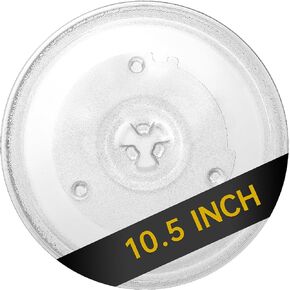 10.5" Microwave Glass Turntable Plate, 10.5" / 27cm Microwave Tray Replacement Glass Plate, Glass Tray Replacement for LG, GE, Magic Chef, Hotpoint, Panasonic, Kenmore, etc in Saudi Arabia