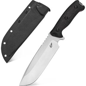 Eafengrow EF143 Fixed Blade Knife AUS-10 Steel Blade Micarta Handle Full Tang EDC Tool Straight Knife for Working Camping Hunting in Kuwait