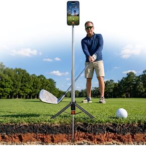All-in-One Golf Swing Recorder Monopod with Spike Tripod 10-51" Only 0.63lb in Kuwait