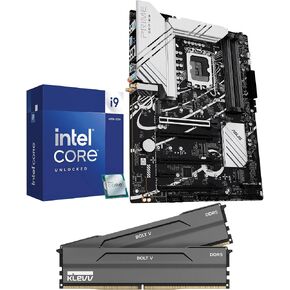 Micro Center 3 in 1 Combo: Intel Core i9-14900K Procesor w/Asus Z790 MAX Gaming WIFI7 Motherboard and KLEVV Bolt V DDR5 32GB (2x16GB) 6000MHz CL30 SK Hynix A-Die 1.35V Gaming Desktop Ram Memory in Kuwait