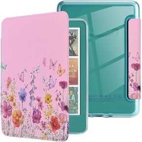 Case for 7" Kindle Paperwhite 12th Generation 2025/2026 & Kindle Colorsoft 2024/2025, Flexible Clear Soft TPU Back Cover Light Shell with Auto Wake/Sleep, Cat in Kuwait