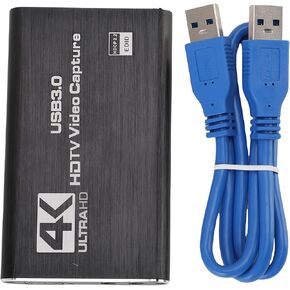 Cocoarm Video Capture Card 4K 60Hz Loop Out, USB 3.0 Capture Card 1080P 60fps, HDMI Input Out Output, 3.5mm Microphone & Audio in Kuwait