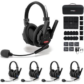 SYNCO XTALK XMAX2 Wireless Intercom Headsets for Communication 24H Battery in Kuwait