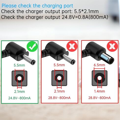 24.8V Replacement DK33-248080H-U Charger for Shark Rocket Pet Pro, for Shark Cordless Vacuum IX140H IX141 IZ140 UZ145 IZ140 IZ140 IZ142 IZ162HC IZ162H IZ163H IZ362H IZ363H WZ140 Power Cord Adapter in Kuwait