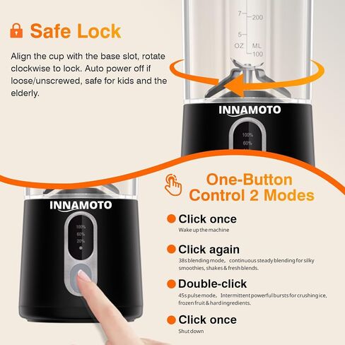 Personal Size Portable Small Blender - Mini Blender Make Smoothies & Shakes in Kuwait