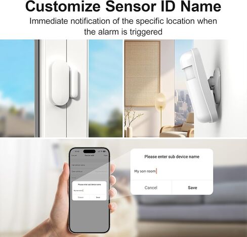 Wireless Alarm System for Home Security,24 Pcs Home Alarm System Wireless DIY Kit,WiFi+GSM/4G with Instant App Alerts NO MonthlyFees,SOS Button,App & Remote Control,Work with Alexa,for Apartment in Kuwait