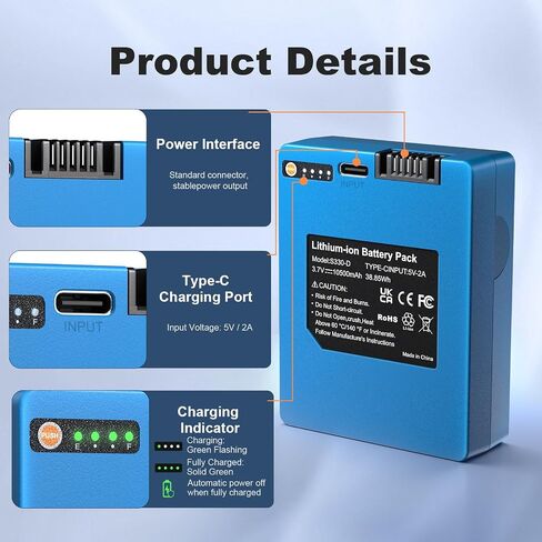 Security Rechargeable Battery for S330 Video Smart Lock 3-in-1, Smart Drop in Kuwait