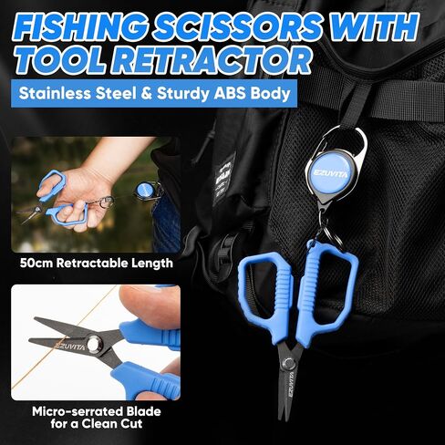 7-Piece Fishing Tool Kit with Pliers, Fillet Knife and Lip Gripper in Kuwait