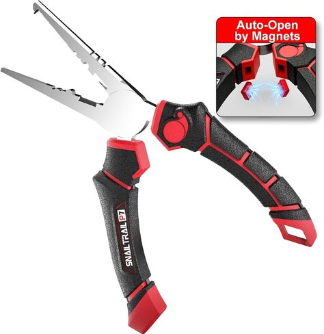 SNAIL TRAIL 7'' Fishing Pliers, Angled Head Split Ring Pliers in Kuwait