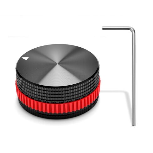 Metal Volume Knob Compatible with Monster Rockin Roller 270 360 Speakers, Aluminium Potentiometer Knobs with Red Rubber o-Ring in Kuwait