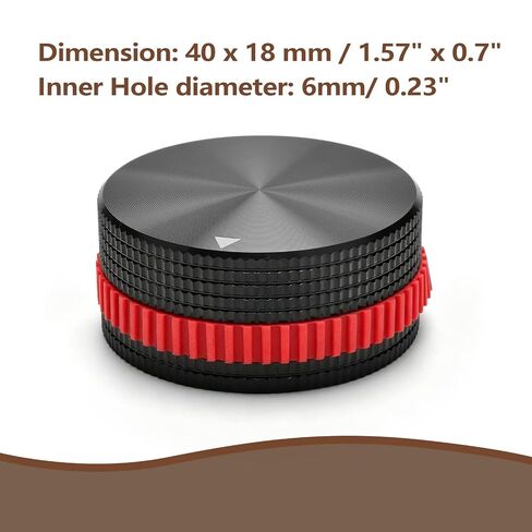 Metal Volume Knob Compatible with Monster Rockin Roller 270 360 Speakers, Aluminium Potentiometer Knobs with Red Rubber o-Ring in Kuwait