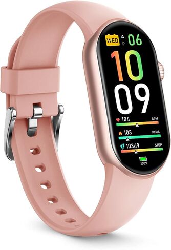 FITVII Slim Fitness Tracker with Blood Oxygen, Blood Pressure, 24/7 Heart Rate and Sleep Tracking, IP68 Waterproof Activity Trackers and Smart Watches with Step Tracker, Pedometer for Women Men in Kuwait