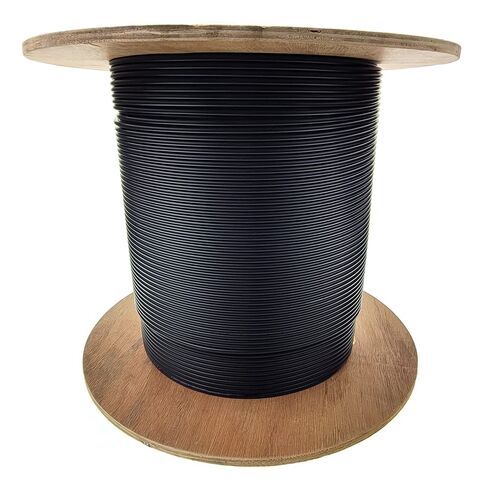 COMZON 6-Strand Fiber Optic Cable, Multimode, Black, 1000ft Spool in Kuwait