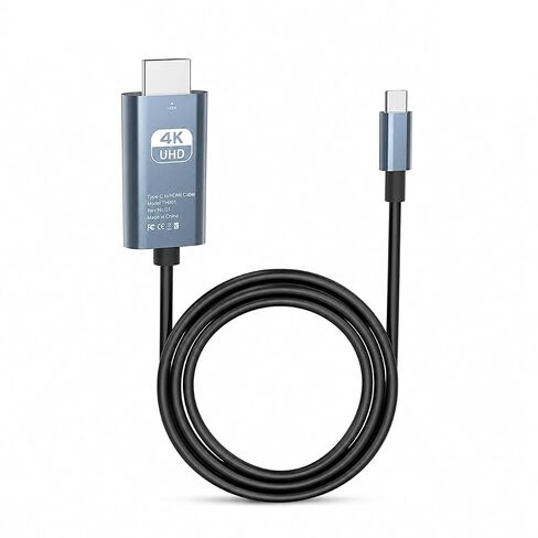 USB C to HDMI Cable 6.6FT, 4K@30Hz Type-C to HDMI Cable for iPhone 15/16 Series, MacBook Air/Pro, iPad Pro, Galaxy S24/S23, USB-C Laptop, Tablet to TV, Monitor, Projector in Kuwait