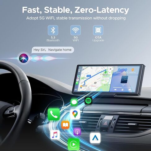 Topexplore 9.26'' Carplay Screen with 2.5K Dash Cam and 1080P Backup Camera in Saudi Arabia