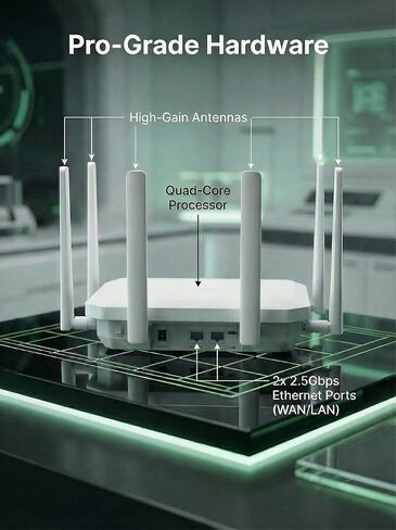 InHand Networks BE4200 5G Router WiFi 7 Cellular Router Dual SIM Failover in Kuwait