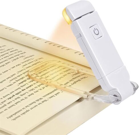 Clip On Foldable Reading Light USB Rechargeable Eye Care LED Book(B) in Kuwait