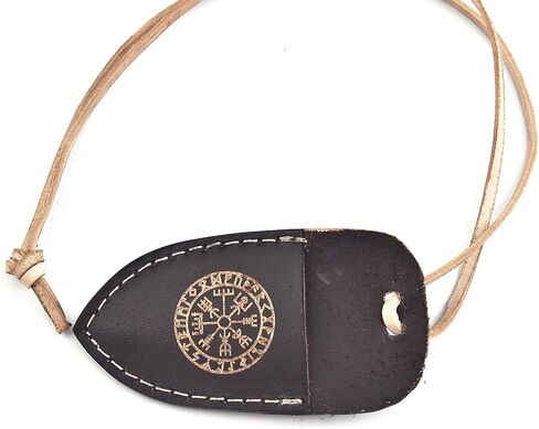 Celtic Hand-Forged Knife – Carbon Steel Blade with Leather Sheath – Vintage Fixed Blade for Camping, Survival, Hiking – Unique Gift for Men, Collectors & Outdoor Use in Kuwait