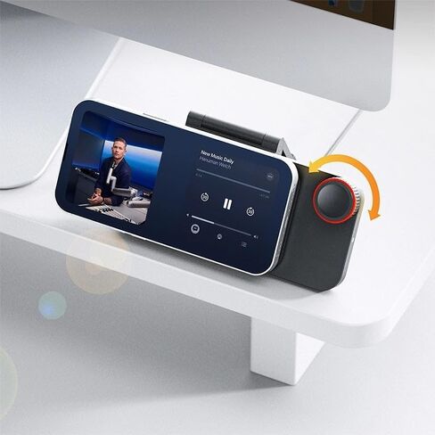 CW15 Wireless Charger with Qi2, Magnetic Monitor‑Clip Wireless Charger, Under-Monitor Setup, Always Ready at a Glance, Compatible with iPhone Standby Mode for Desktop Office Workspace in Kuwait