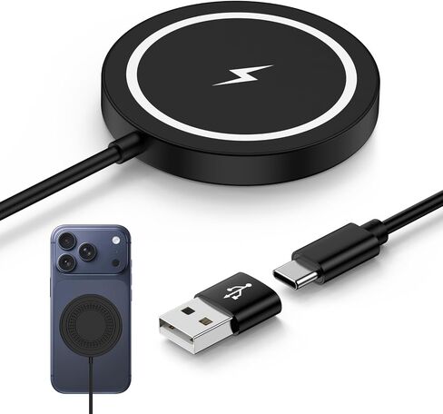 15W Samsung Magnetic Wireless Charger for Galaxy S26 Ultra S25 Ultra FE S24 in Kuwait
