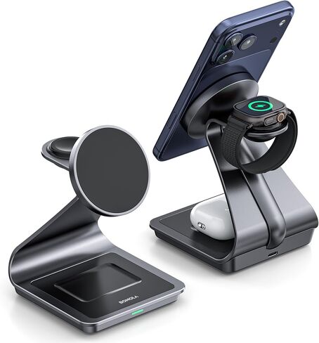 3-in-1 Wireless Charging Station for iPhone, Apple Watch & AirPods in Kuwait