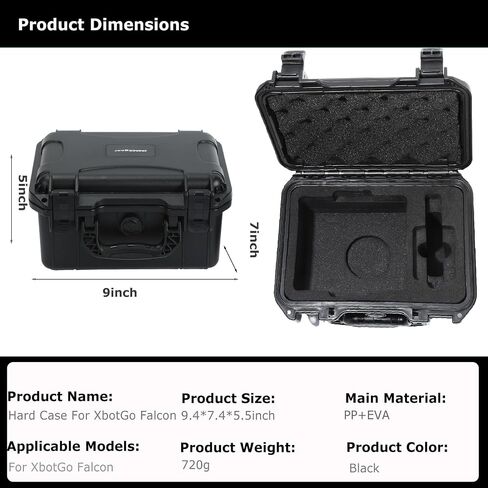 Carrying Case for Xbotgo Falcon - Hard Shell Protective Waterproof Case for Xbotgo Falcon Camera Accessories [CASE ONLY] in Saudi Arabia