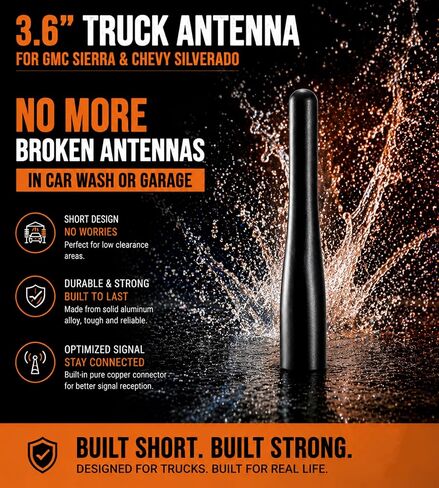 Short Antenna for Truck GMC Sierra Chevy Silverado Antenna Replacement in Kuwait
