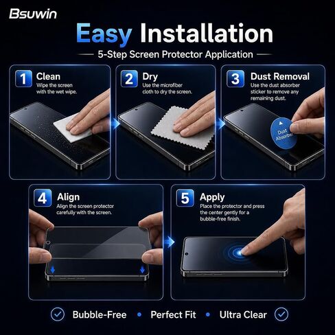 Privacy Screen Protector for Samsung Galaxy A16 5G - 2 Pack in Kuwait