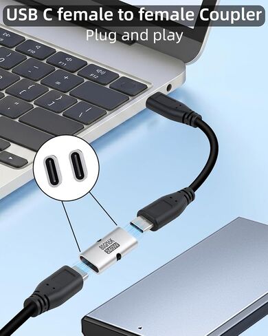 80Gbps USB C Female to Female Coupler Adapter 16K 240W in Kuwait