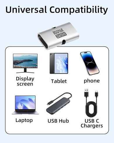 80Gbps USB C Female to Female Coupler Adapter 16K 240W in Kuwait