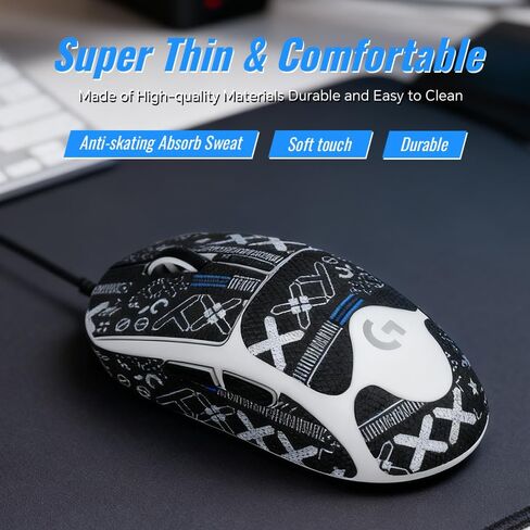 Grip Tape for Logitech G Pro X Superlight 2, 2 Sets Ultra Thin in Kuwait