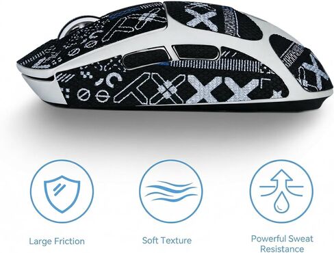 Grip Tape for Logitech G Pro X Superlight 2, 2 Sets Ultra Thin in Kuwait