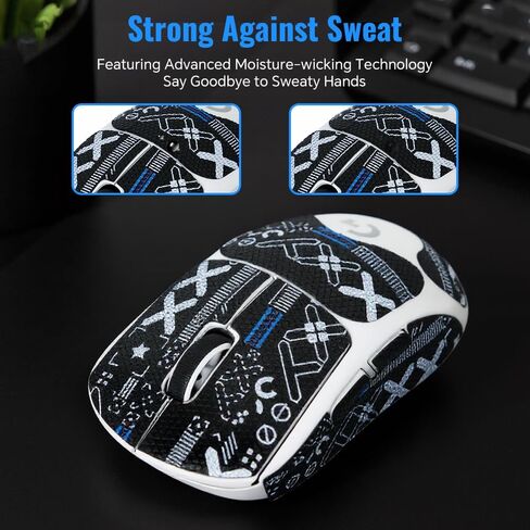 Grip Tape for Logitech G Pro X Superlight 2, 2 Sets Ultra Thin in Kuwait
