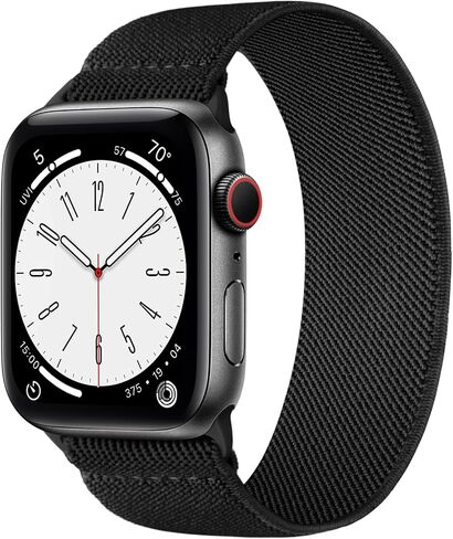 Stretchy Solo Loop Bands Compatible with Apple Watch Band 38mm 40mm 41mm 42mm 44mm 45mm 46mm 49mm Women Men, Soft Nylon Elastic Sport Strap for iWatch Series 11 10 9 8 7 6 5 4 3 2 1 Ultra SE 3/2/1 in Saudi Arabia