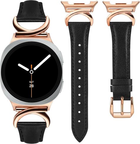 Minyee Leather Band for Samsung Galaxy Watch 9 8 40mm 44mm/8 Classic 46mm in Kuwait