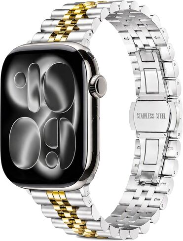Solid Stainless Steel for Apple Watch Bands for Women in Kuwait