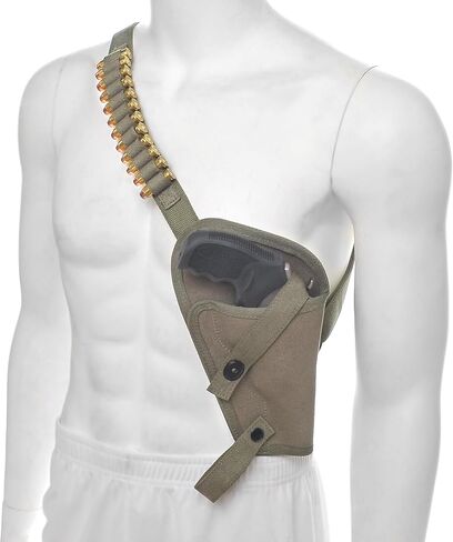 Canvas Shoulder Holster with Shell Loops fits Taurus Judge 3" Barrel 2.5 Cylinder Public Defender 2" Barrel 2.5 Cylinder in Kuwait