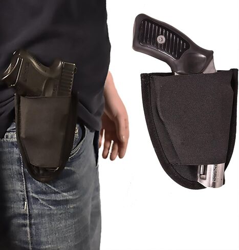 Gun Hip Holster Concealed Carry Outside Waistband OWB compatible with Glock 17 19 21 26 27 30 42 43 Ruger SP101 SR9 1911 Smith & Wesson Shield Compact Full Pistol Revolver and many more in Kuwait