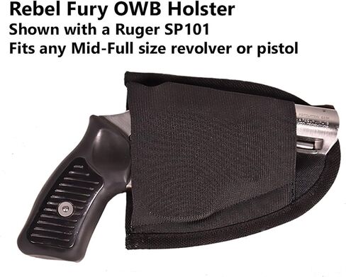 Gun Hip Holster Concealed Carry Outside Waistband OWB compatible with Glock 17 19 21 26 27 30 42 43 Ruger SP101 SR9 1911 Smith & Wesson Shield Compact Full Pistol Revolver and many more in Kuwait