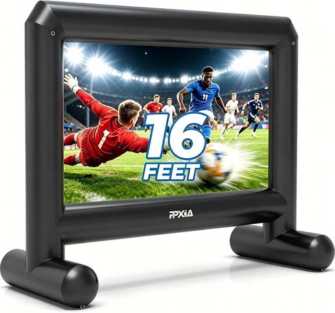 Inflatable Projector Screen Outdoor 16ft, Movie Screen with Air Blower in Kuwait