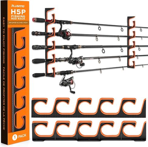 PLUSINNO H5P Fishing Rod Holders for Garage Wall/Ceiling Fishing Rod Holder in Kuwait