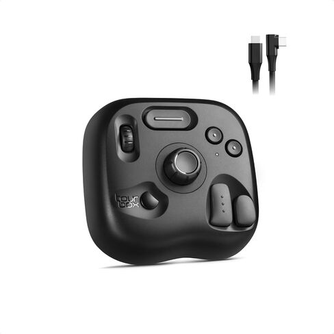 TourBox Lite Drawing Controller, 8 Custom-Shaped Controls, Wired, Black in Kuwait