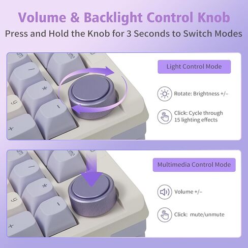 E-YOOSO 96% Wireless Mechanical Keyboard Creamy, RGB Backlit, White Pink in Kuwait