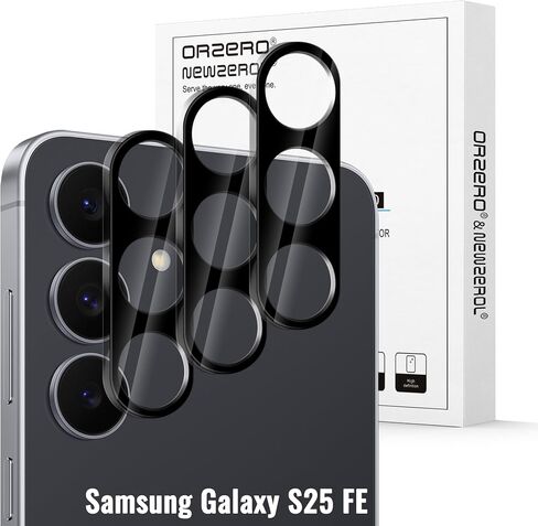 Orzero (3 Pack) Camera Lens Protector Compatible for Samsung Galaxy S24/S23/S23 Plus (Not for S24 Plus/S23 FE) Protector de Cámera Tempered Glass 9H Precise Camera Cutouts Anti-Scratch Does Not Affect Night Shots and Flash in Kuwait