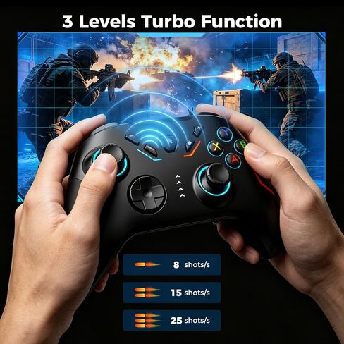 YAEYE Wireless PC Game Controller for Windows(7/8/10/11)/Android/PS3 in Kuwait