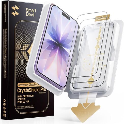 SMARTDEVIL 3 Pack Tempered Glass for iPhone 17 Pro Max Screen Protector in Kuwait
