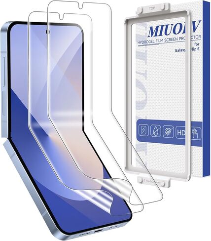 2 Pack for Samsung Galaxy Z Flip 6 Screen Protector Easy to Install in Kuwait