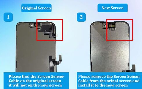 for iPhone 17 Screen Replacement 6.3' 【Not LCD, is Soft OLED】, 3D Touch Display Full Repair kit, Digitizer +Screen Assembly with Tools Set, Tempered Glass, Instruction in Kuwait